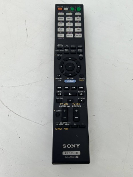 Sony RM-AAP024 AV system rendszer távirányító müködik