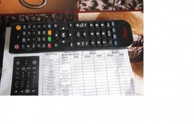 Sony RM-SCU37, Sony RM-SCU37B helyettest tvirnyt * Hdmezn +MPL