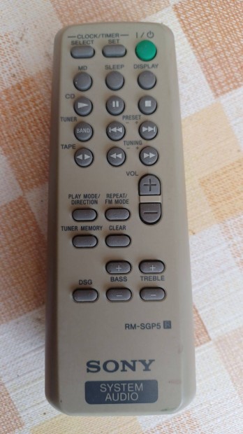 Sony RM-SGP5 Hi-FI rendszer tvirnyt