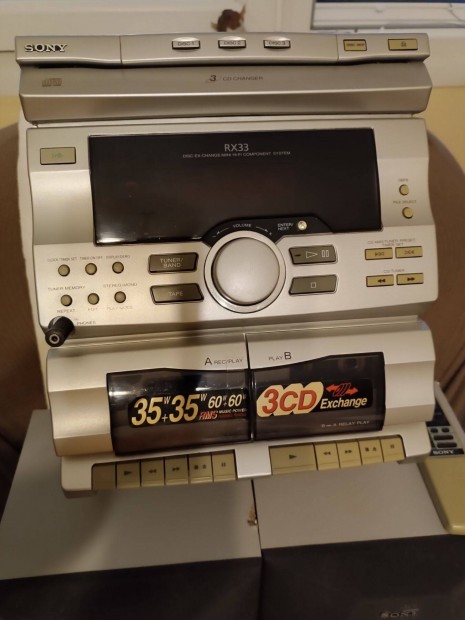Sony RX33 mikro hifi torony retro, CD lejtsz akad, ugrik