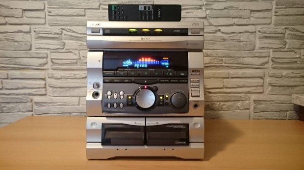 Sony RX707 hifi, erst, CD lejtsz, RDS rdi, kazetts magn, AUX 