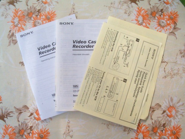 Sony SLV-E580EG videorecorder kezelsi, hasznlati utasts