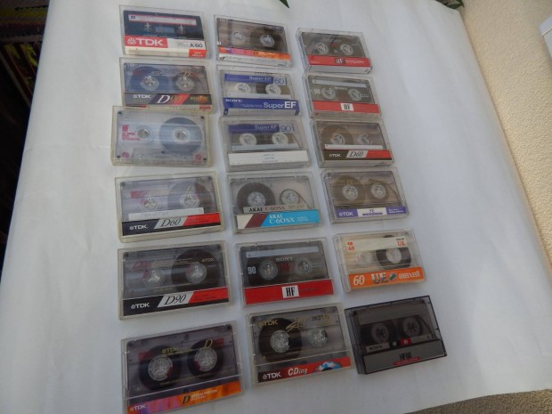 Sony TDK Maxell Akai Haszn�lt Norm�l Kazett�k 20-as szettben