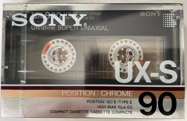 Sony UX-S 90 chrome 1986 bontatlan, új magnókazetta,kazetta