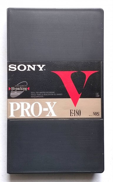 Sony V Pro-X E-180 VHS videokazetta 