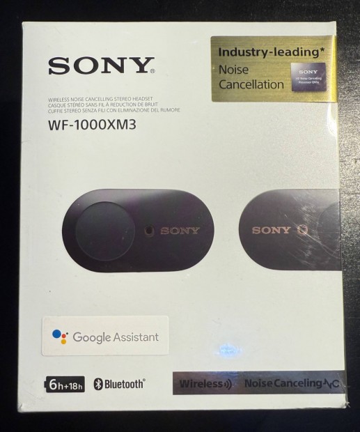 Sony WF-1000XM3 Bluetooth zajcskkents flhallgat Elad