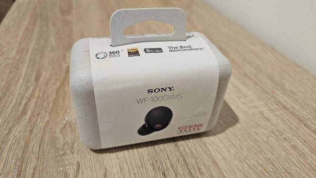 Sony WF-1000XM5 - Fekete flhallgat - 2026.05-ig garancilis