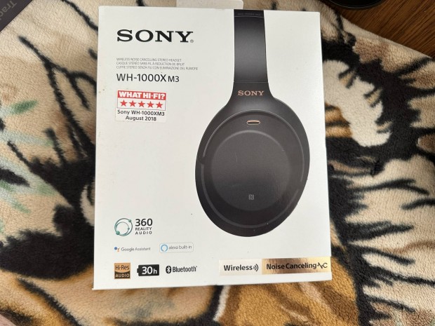 Sony WH-1000xm3 Bluetooth fejhallgat!(csere is)