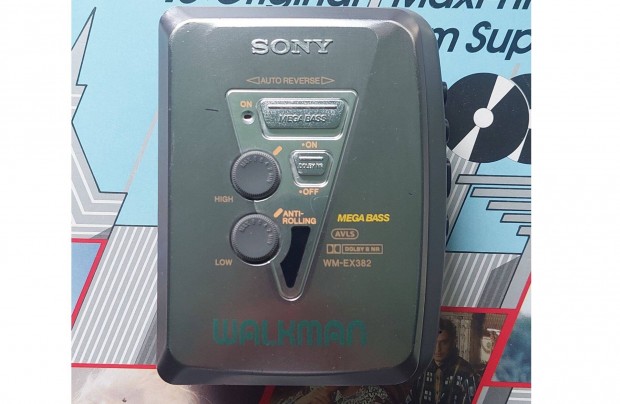 Sony WM-EX382 Sztereó ODA-Vissza Játszó Walkman Kazettás MAGNÓ Sony