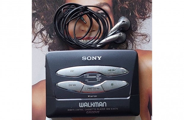 Sony WM-EX570 Cassette Player Sztere Walkman Kazetts MAGN Fm-Hzas