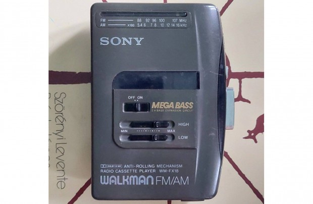 Sony WM-FX18 Sztere Rdi Walkman Kazetts MAGN Sony Cassette Player