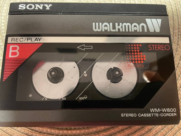 Sony WM-W800 rendkvl ritka, recorder dupla walkman Sony tok
