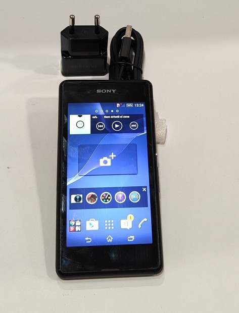 Sony Xperia E3 8GB Yettel-es fekete szn,Androidos mobiltelefon elad