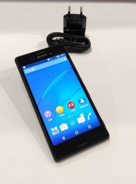 Sony Xperia M4 Aqua 8GB Fekete Yettel-es Androidos mobiltelefon elad!