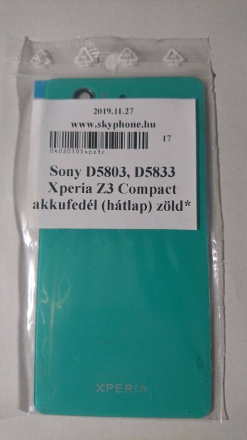 Sony Z3 Compact alk., akkufedl, kijelz matrica