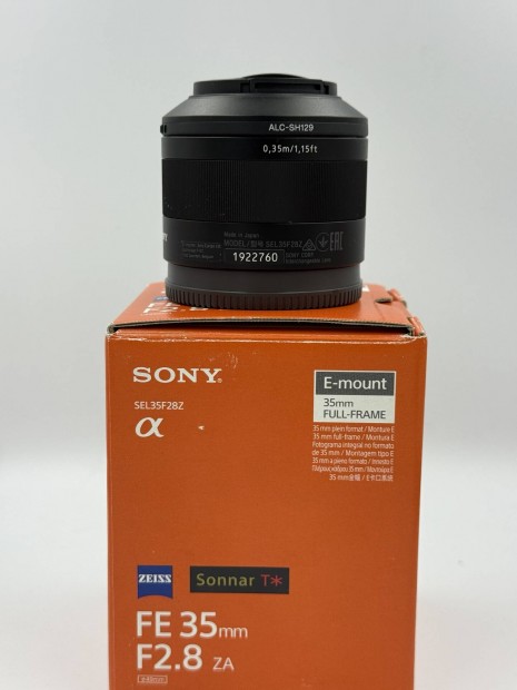 Sony Zeiss Sonnar T FE 35 mm F2.8 ZA újszerű