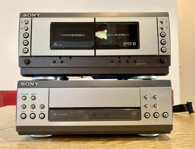 Sony dupla kazetts s tripla CD-s lejtsz. TC-S3. CDP-S3