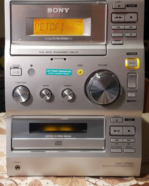 Sony nagyteljestmny hifi rdi tuner, cd, deck, AUX i