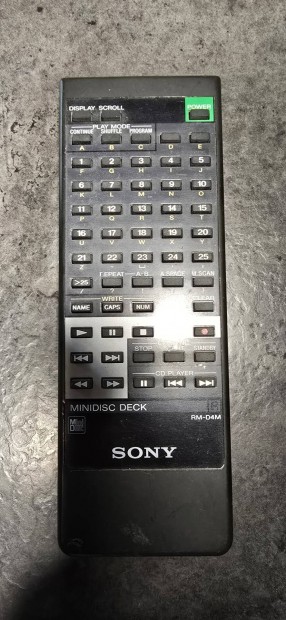 Sony rm-d4m minidisc tv