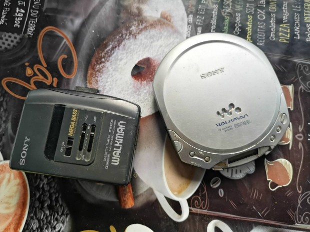 Sony walkman (jó) és discman (alkatrésznek) 