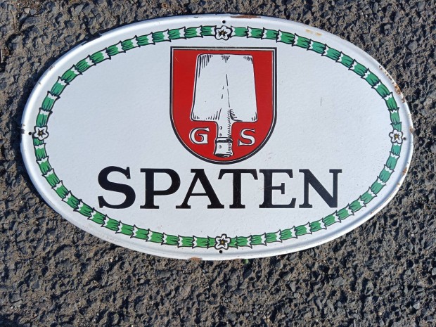 Sör reklám , zománctábla