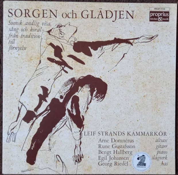 Sorgen och Gladjen Svd Jazz bakelit lemez LP