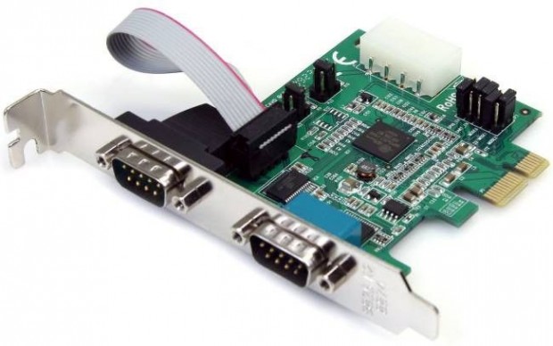Soros PCIe kártya 2 x 9 PIN Startech
