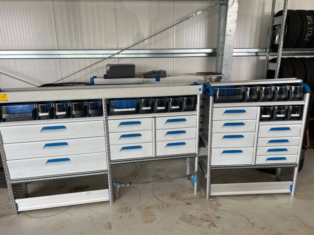 Sortimo Globelyst 2+1m fiókos járműberendezés raktér polcrendszer 2020