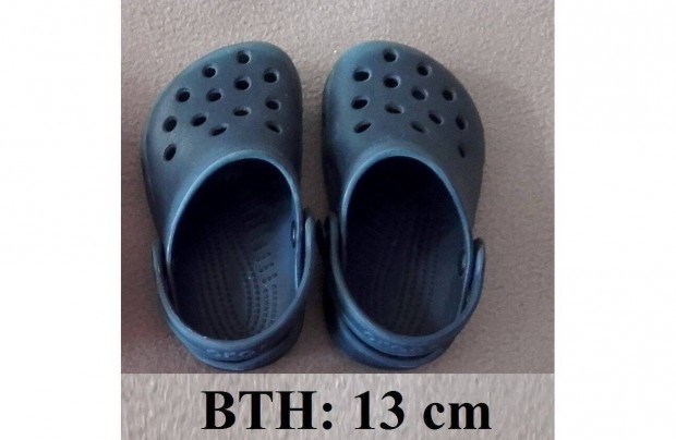 Sttkk Crocs gyermek papucs, BTH 13 cm, EU 22