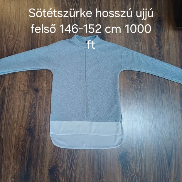 Sttszrke hossz ujj fels 146-152 cm