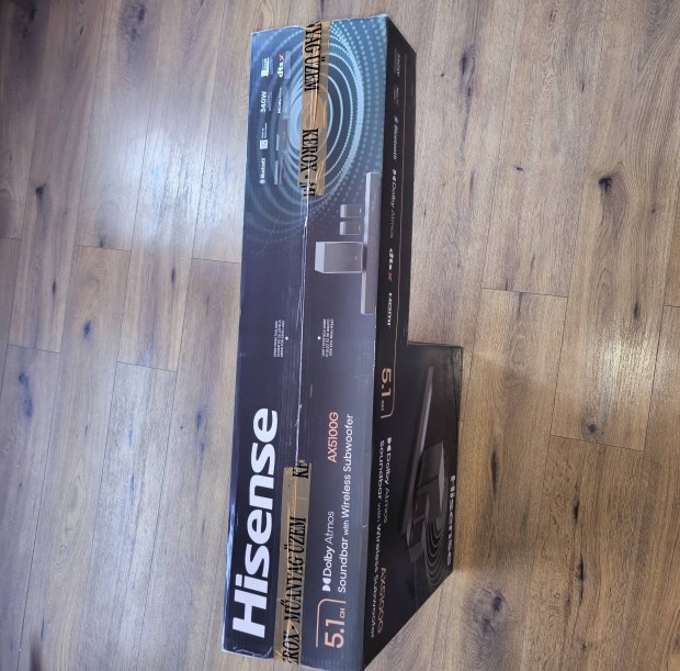 Soundbar Hisense Ax5100G 5.1 dolby atmos dtsx hangprojektor 