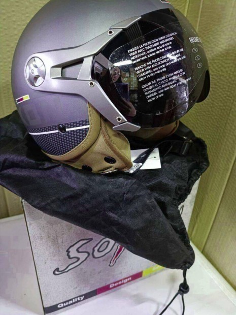 Soxon Ntnk SP-325 Plus Titanium Ace nyitott arcú motorkerékpár sisak r