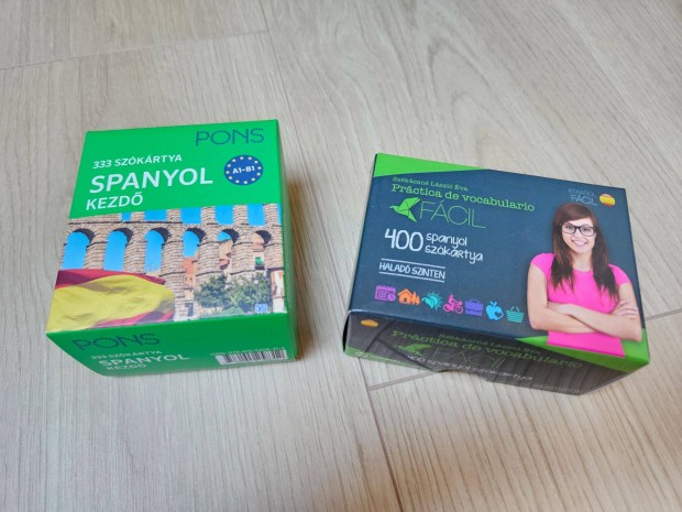 Spanyol nyelvi szókártyák kezdő és haladó