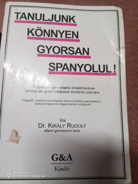 Spanyol nyelvkönyv csomag