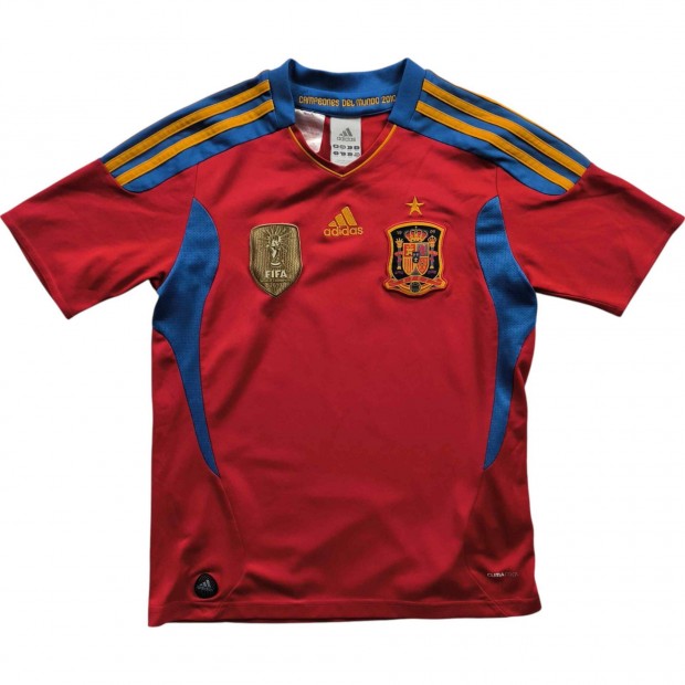 Spanyol válogatott 2010-11 Adidas hazai foci mez gyerek 152-es