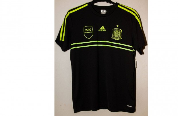 Spanyol válogatott fekete eredeti adidas VB címeres mez