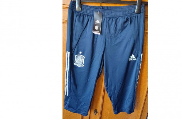 Spanyol válogatott sötétkék eredeti adidas 3/4es nadrág