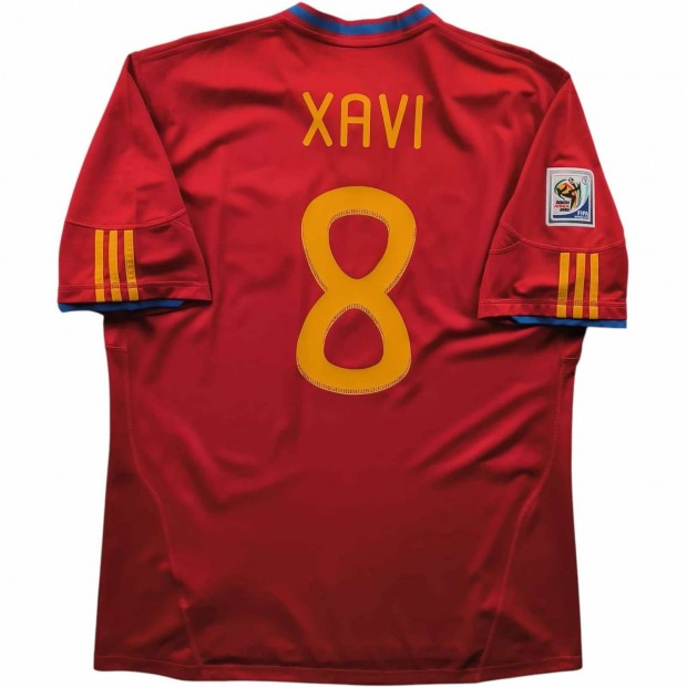 Spanyolorszg 2010-12 Adidas hazai Xavi foci mez XL-es