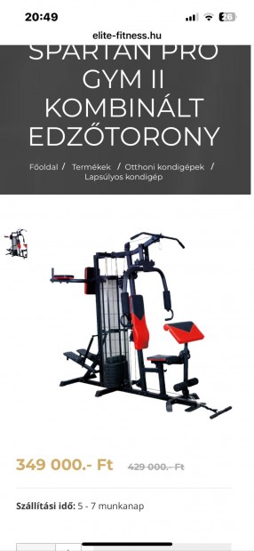 Spartan home gym II kombinlt edztorony