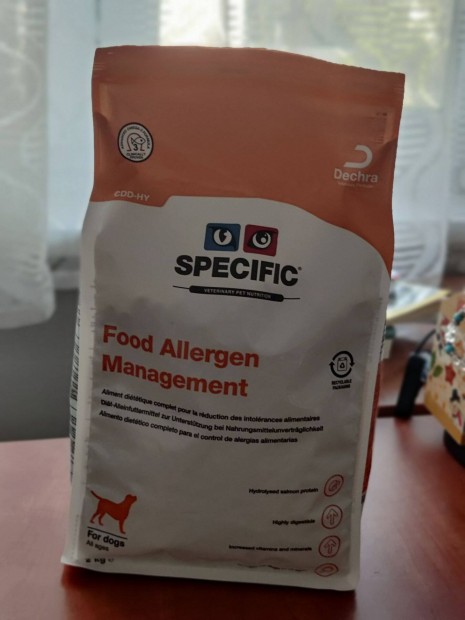 Specific Food Allergen Management kutyatp elad