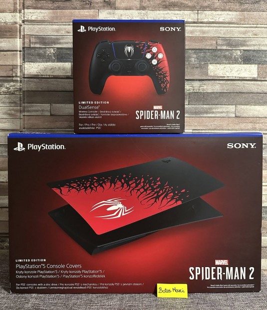 Spider Man 2 limitlt PS5 cover + kontroller jszer llapotban