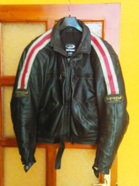 Spidi - Motoros bőr dzseki protektorokkal,jó állapotban 50 es méret