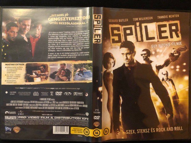 Spler (karcmentes, Guy Ritchie, Gerard Butler) DVD