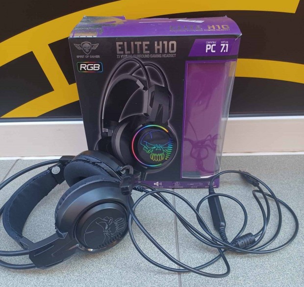 Spirit of Gamer Elite H10 Gaming Headset PC 7.1 Packeta az Árban!