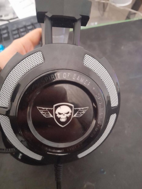 Spirit of Gamer Fejhallgat - Elite-H70 Black (MIC-EH70BK)