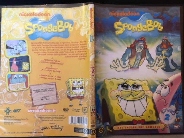 Spongyabob Kockanadrg 2. DVD