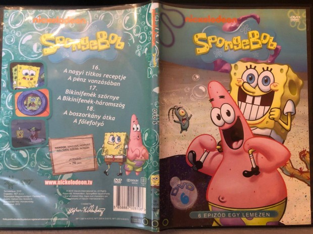 Spongyabob Kockanadrg 6. DVD