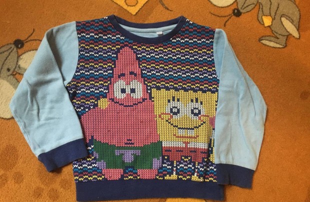 Spongyabob Patrik hosszú ujjú felső! 110-es