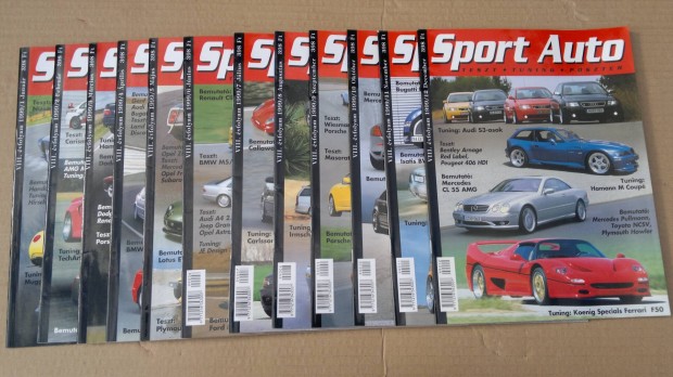 Sport aut magazin, nagy poszterrel a kzepn (2003-2010) vad