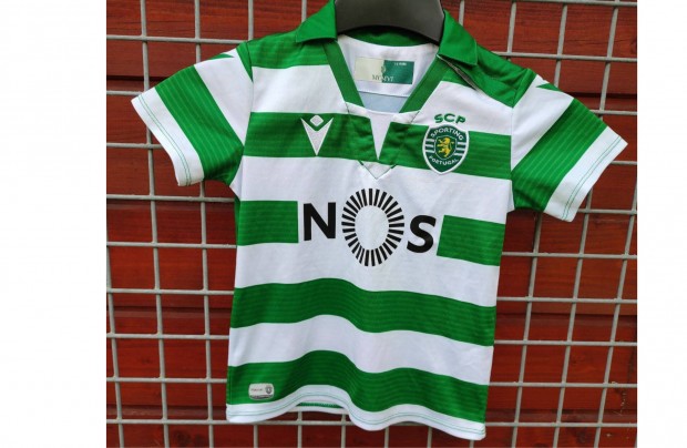 Sporting Lisabon eredeti Macron zöld fehér gyerek mez